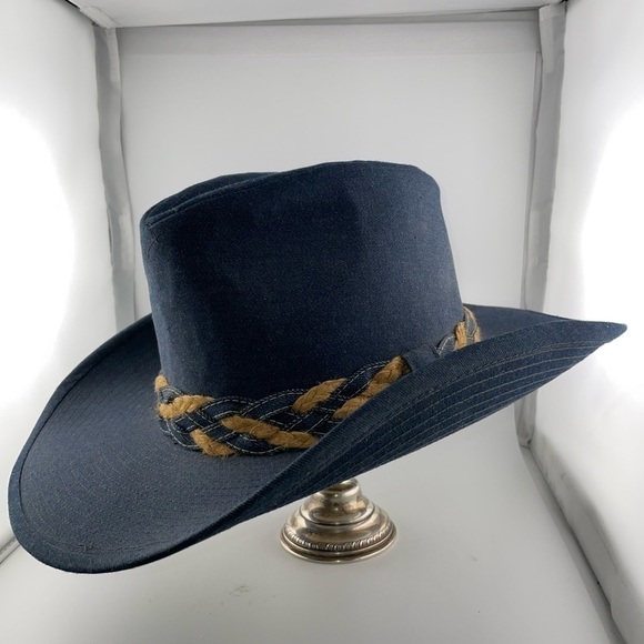Bradford Other - Vintage Bradford LTD Blue Denim Cowboy Hat Size 7​​​​​​​​​​​​